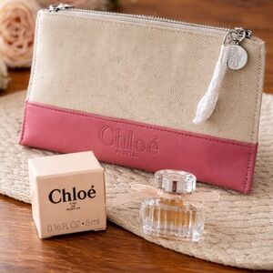 Chloé Parfum Cosmetic Pouch + Mini Perfume 5ml